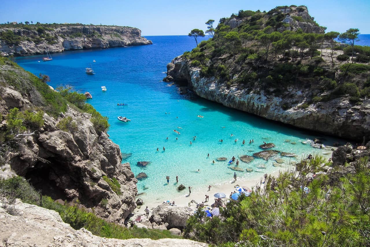 Bucht am Strand Mallorca