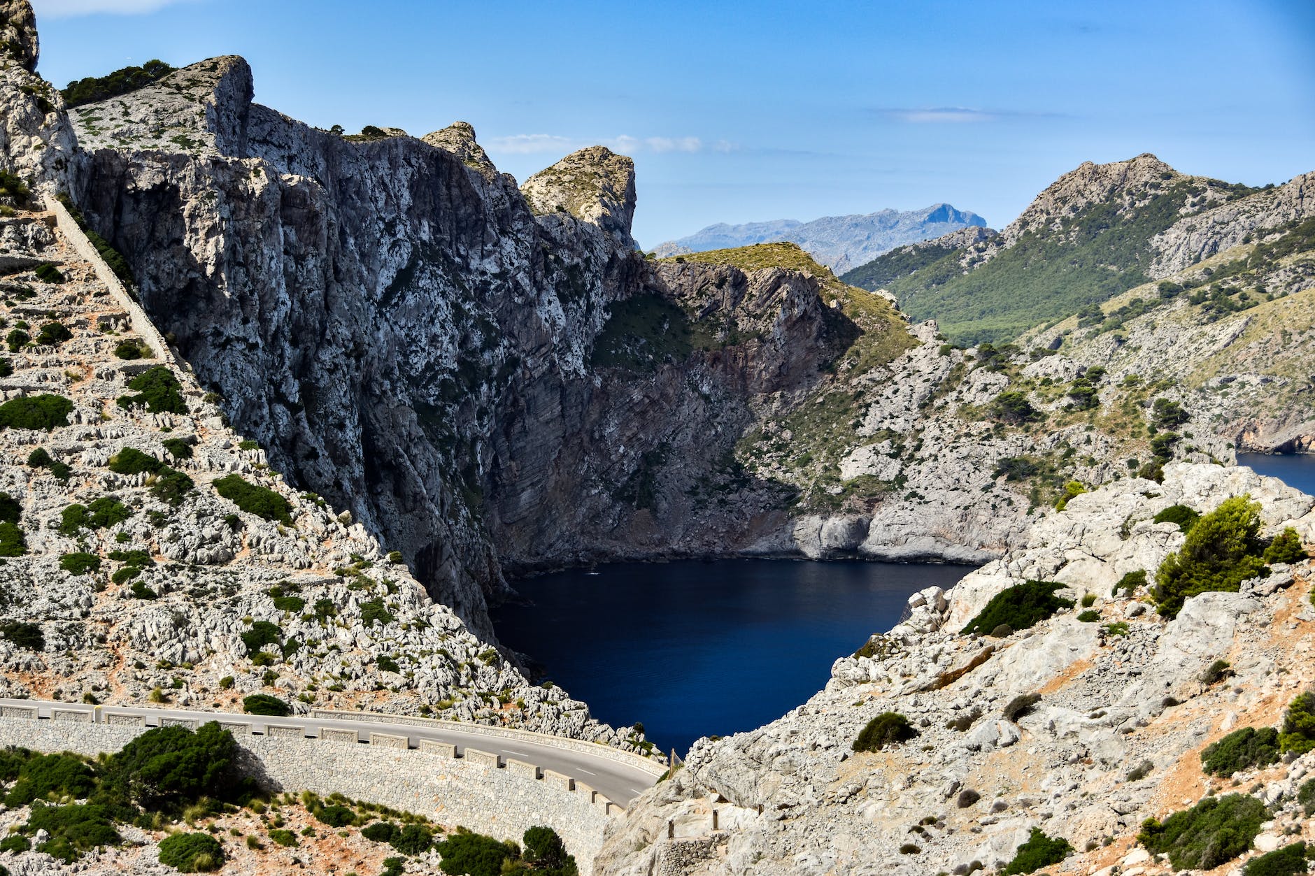 drone shot of cap de formentor